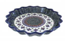 Mosaic Flower Quiche Dish