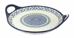 Petite Bouquet Round Serving Tray with Handles