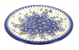 Blue Dahlia Dinner Plate