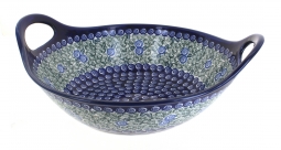 Seaside Swirl Deep Bowl With Handles