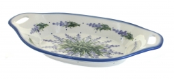 Lavender Fields Oval Dish with Handles