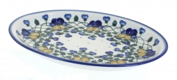 Pansies Oval Dish