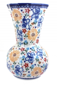 Blue Rose Polish Pottery | Daphne Flower Vase