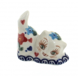 Butterfly Petite Decorated Cat Figurine