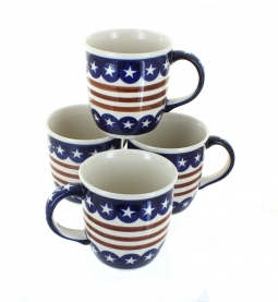 Stars & Stripes 4 Piece Mug Set