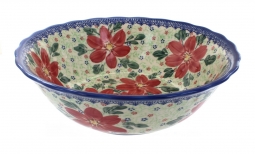 Poinsettia Large Serving Bowl