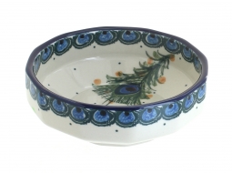 Peacock Feather Small Angular Bowl