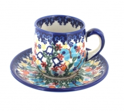 Garden of Eden Espresso Cup & Saucer