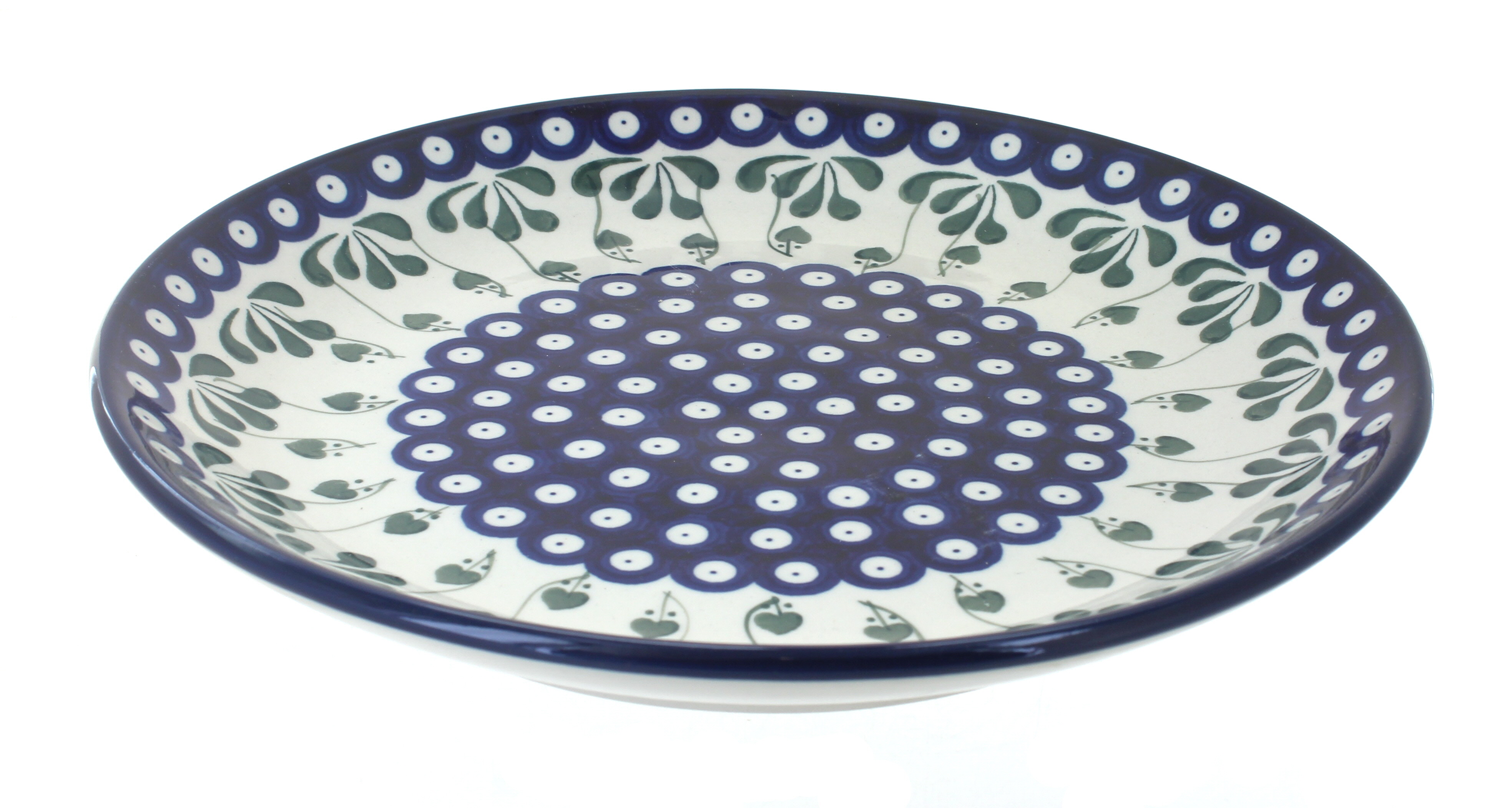 Blue Rose Polish Pottery | Alyce Dinner Plate