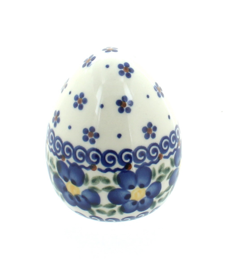 Blue Rose Polish Pottery | Spring Blossom Medium Decorated Egg