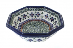 Mosaic Flower Large Octagonal Bowl