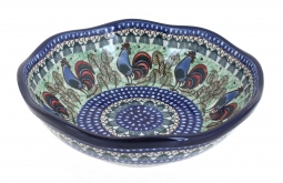 Rooster Row Large Scallop Bowl