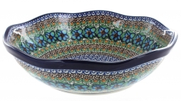 Mardi Gras Large Scallop Bowl