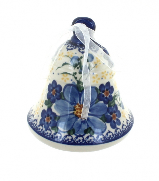 Blue Rose Polish Pottery Daisy Surprise Muffin Pan 