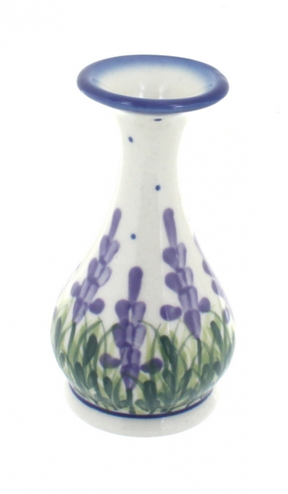 Blue Rose Polish Pottery | Lavender Fields Bud Vase