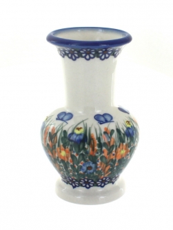 Blue Rose Polish Pottery | Olympia Small Sugar & Creamer Set with Tray