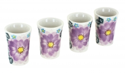 Lilac Garden Shooter/Shot Glass Set