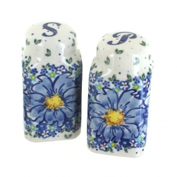 Blue Starflower Salt & Pepper Shakers