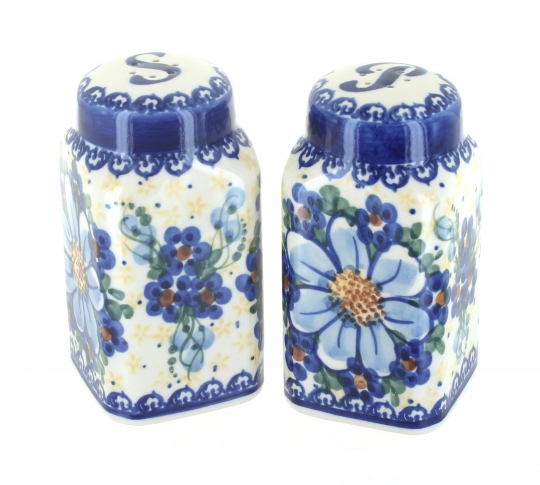 Blue Rose Polish Pottery Daisy Surprise Muffin Pan 