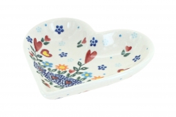 Hearts & Flowers Heart Dish