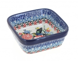 Hummingbird Small Square Dish