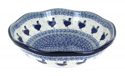 Barnyard Rooster Large Scallop Bowl