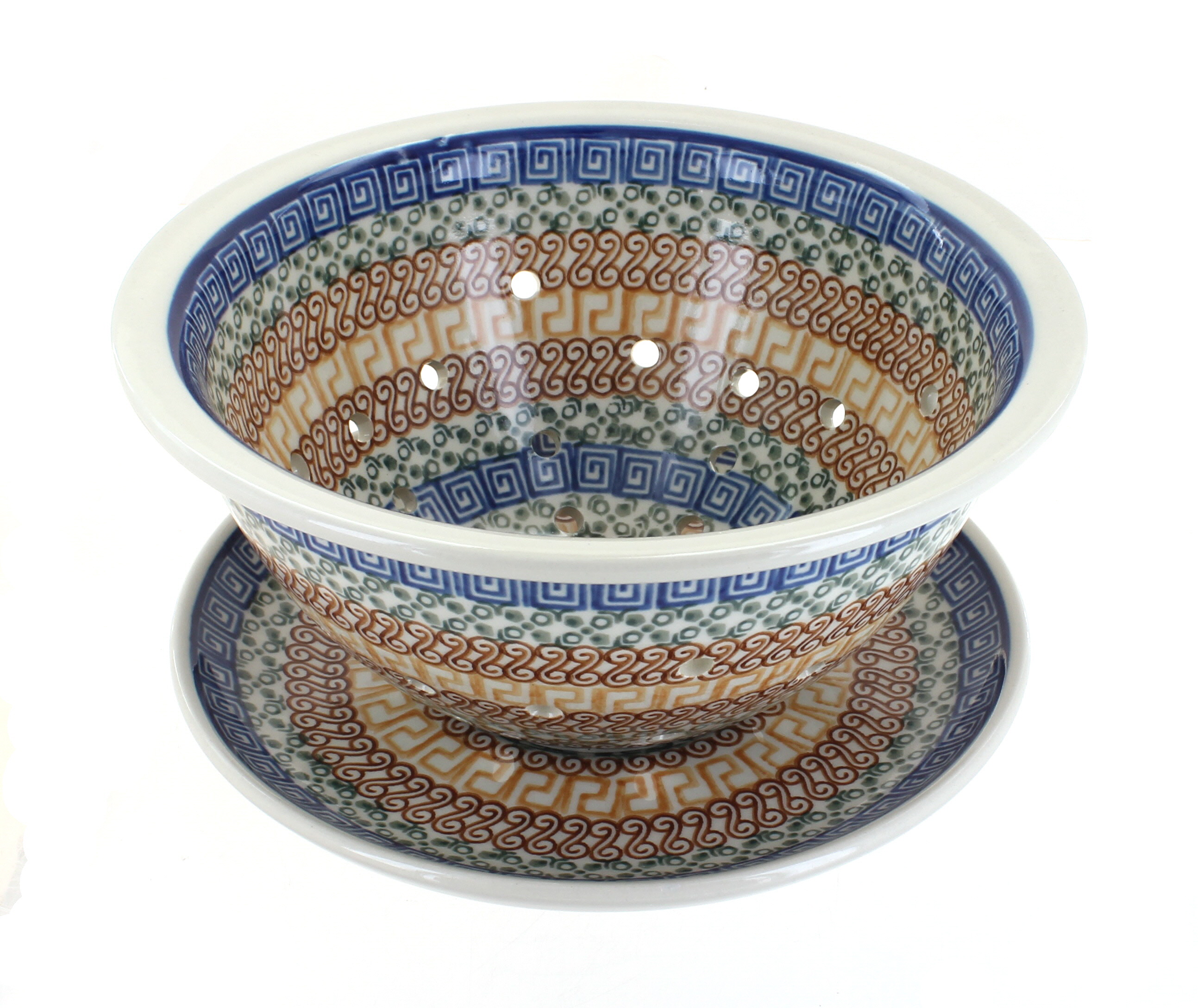 Polish Pottery - 7.75 Bowls - Blue Butterfly - The Polish Pottery Outlet