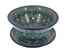 Mardi Gras Berry Bowl & Plate