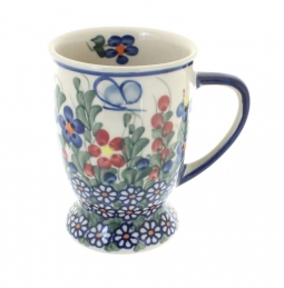 Garden Butterfly Pedestal Coffee Mug