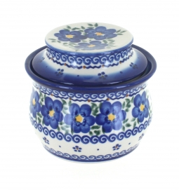 Butter Crock (Evergreen Moose)  Y1512-A992A - The Polish Pottery