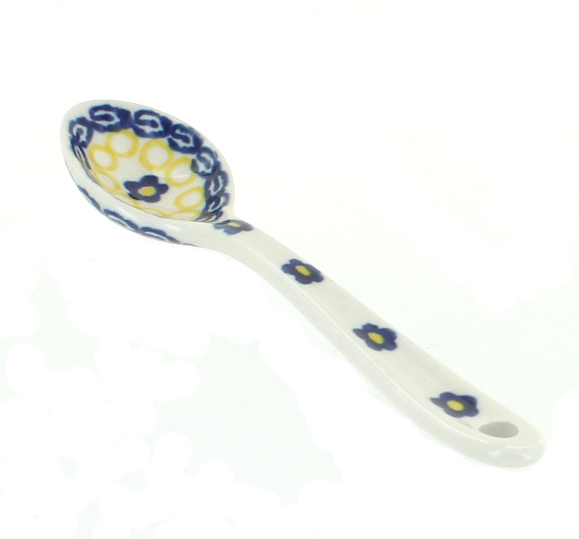 Blue Rose Polish Pottery | Saffron Sugar Spoon