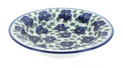 Violets Soup Plate with Rim