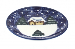 Winter Forest Dessert Plate