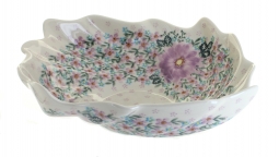 Lilac Garden Large Leaf Bowl