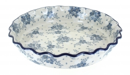 Blue Fleur Pie Plate