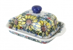 Sunflower Maze Square Butter Dish