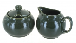 Olive Cream & Sugar Set