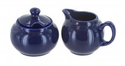 Cobalt Cream & Sugar Set