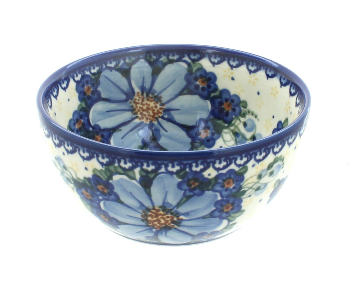 Blue Rose Polish Pottery | Daisy Surprise Dessert Bowl