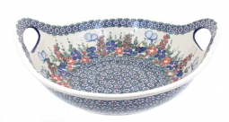 Garden Butterfly Deep Bowl with Handles