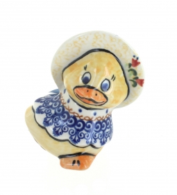 Autumn Burst Lady Duck with Bonnet