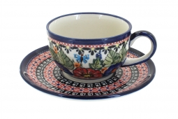 Floral Butterfly Cup & Saucer