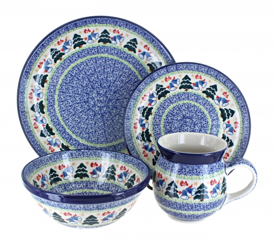 Winter Bells 16 PC Dinnerware Set