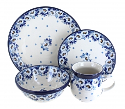 Georgia Blue 16PC Dinnerware Set