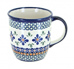 Mosaic Flower Plain Coffee Mug