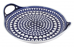 Valentina Round Serving Tray with Handles