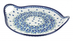 Kalina Round Serving Tray with Handles