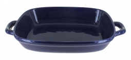 Cobalt Large Baker With Handles