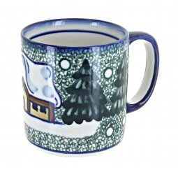 Winter Forest Coffee Mug - Green