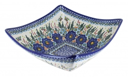 Garden of Blue Large Square Bowl